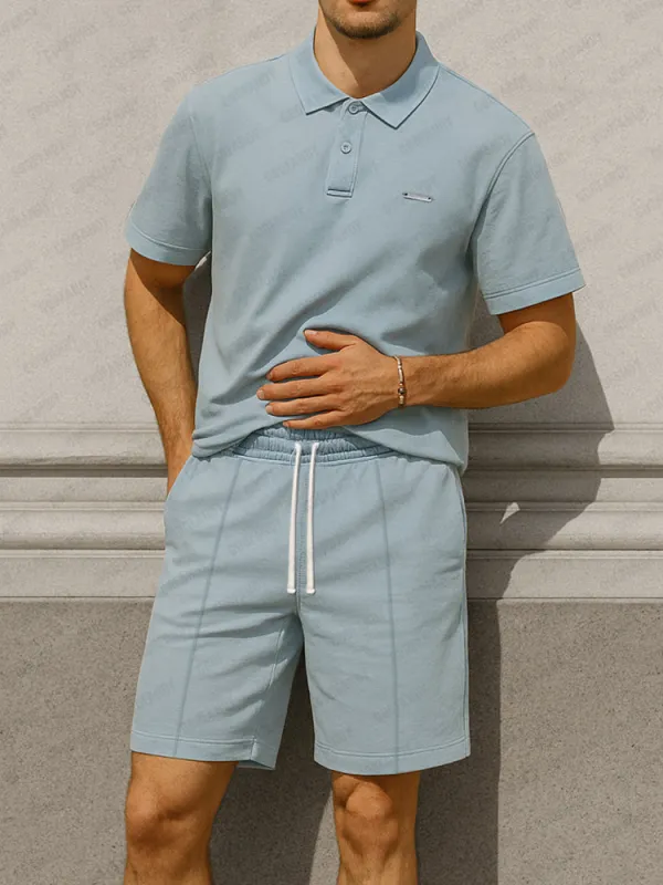 Essential Summer Polo Shirt Set sold by Coofandy