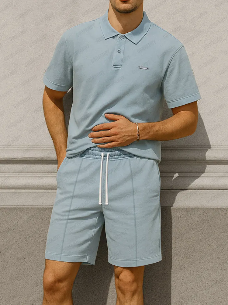 Essential Summer Polo Shirt Set sold by Coofandy
