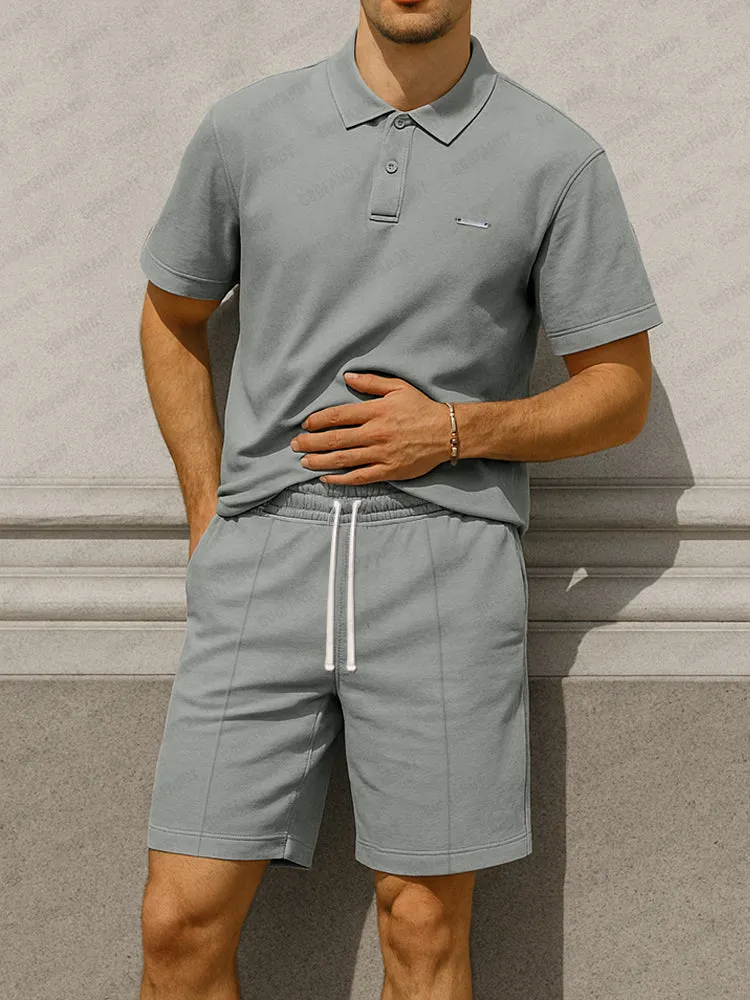 Essential Summer Polo Shirt Set sold by Coofandy product image thumbnail 2