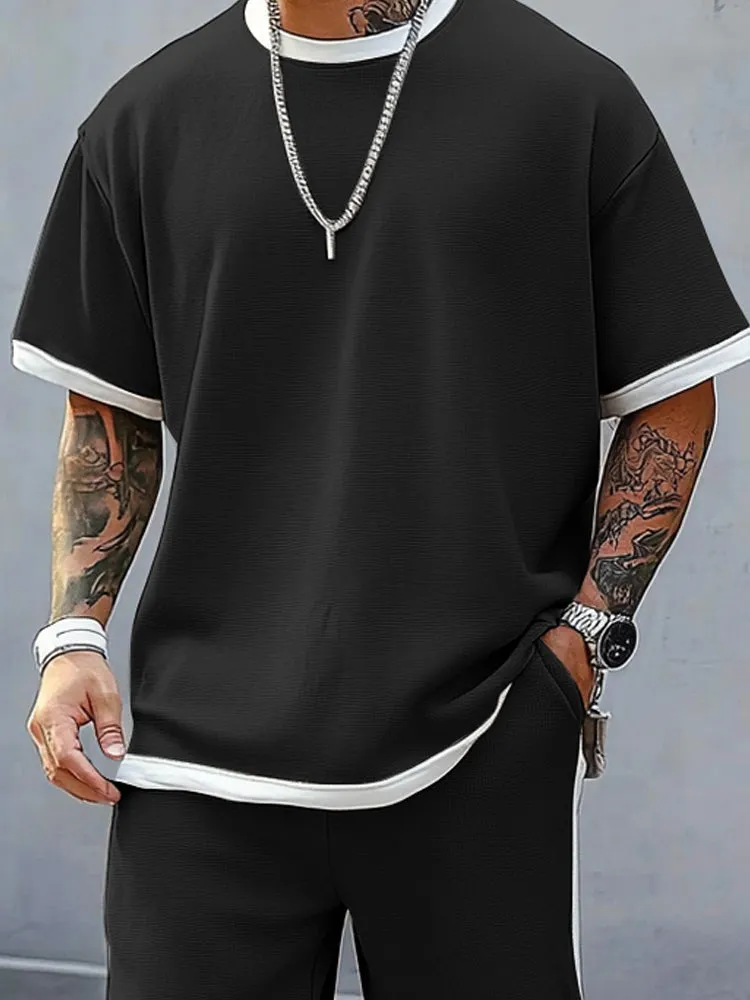 Premium Comfort Colorblock Athleisure Set sold by Coofandy product image thumbnail 3