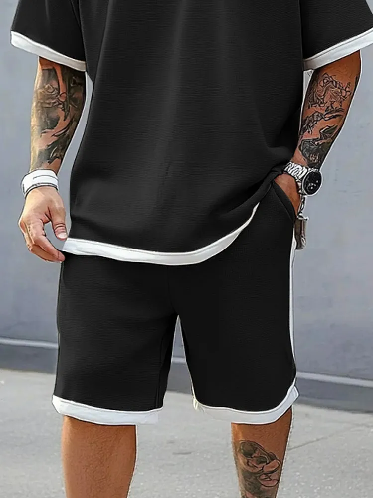 Premium Comfort Colorblock Athleisure Set sold by Coofandy product image thumbnail 4