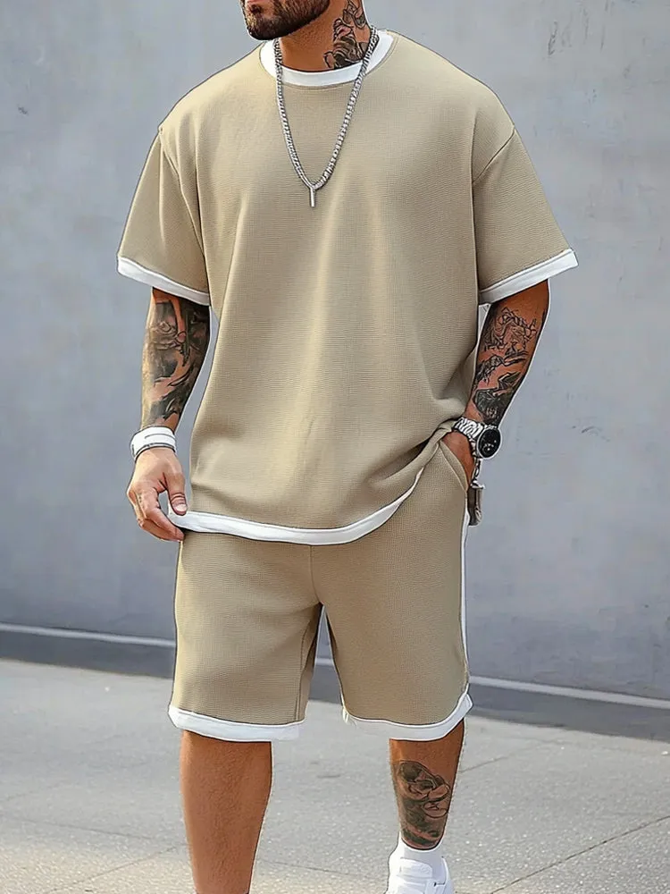 Premium Comfort Colorblock Athleisure Set sold by Coofandy