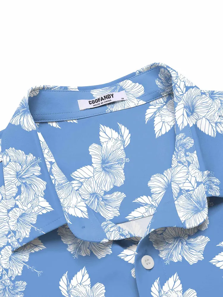 Designer Floral Hawaiian Tropical Shirt (US Only) sold by Coofandy product image thumbnail 2