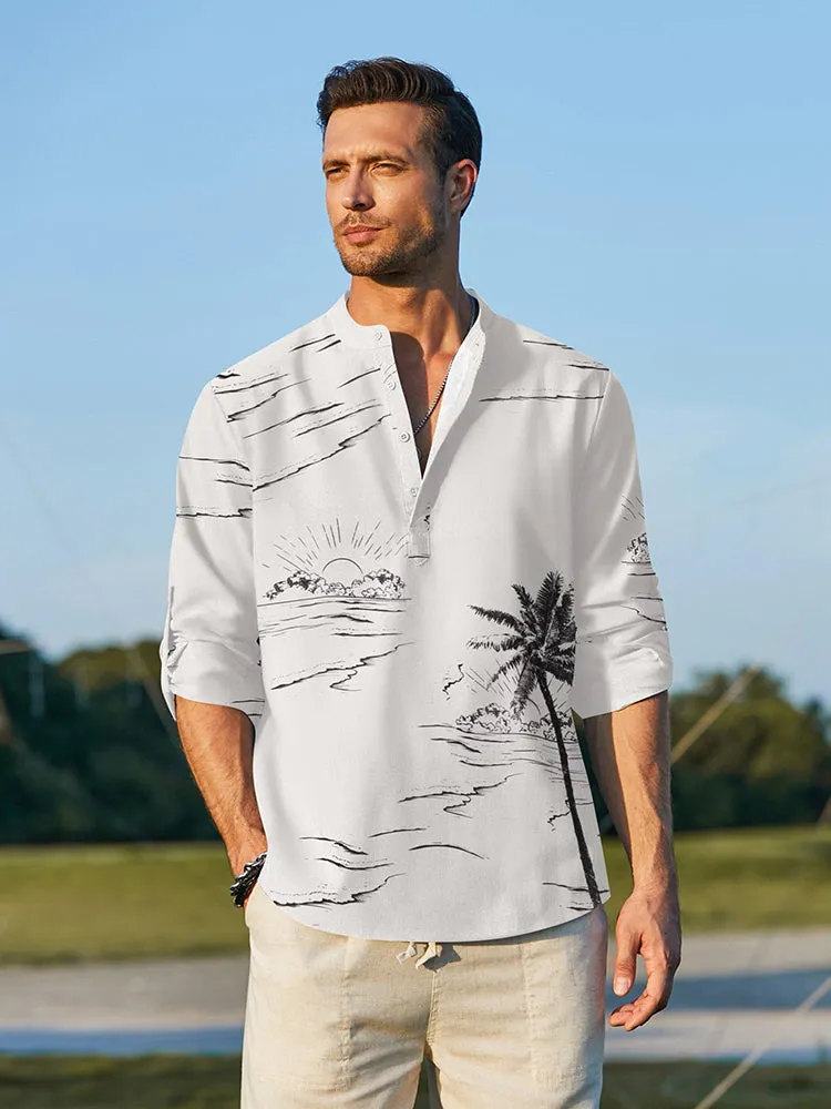Designer Cocoanut Printed Vacation Shirt (US Only) sold by Coofandy product image thumbnail 2