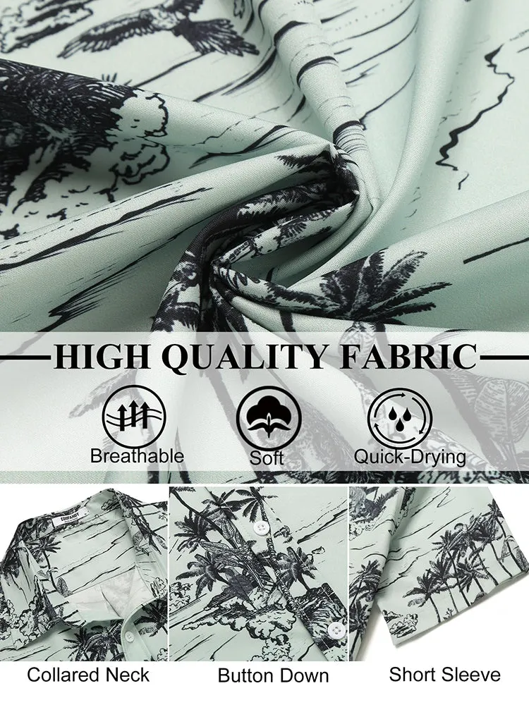 Casual Designer Printed Vacation Shirt (US Only) sold by Coofandy product image thumbnail 5