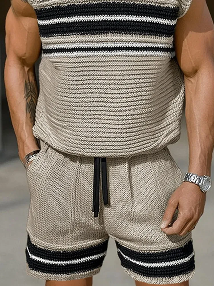 Trendy Knit Tank Top Shorts Set sold by Coofandy product image thumbnail 4