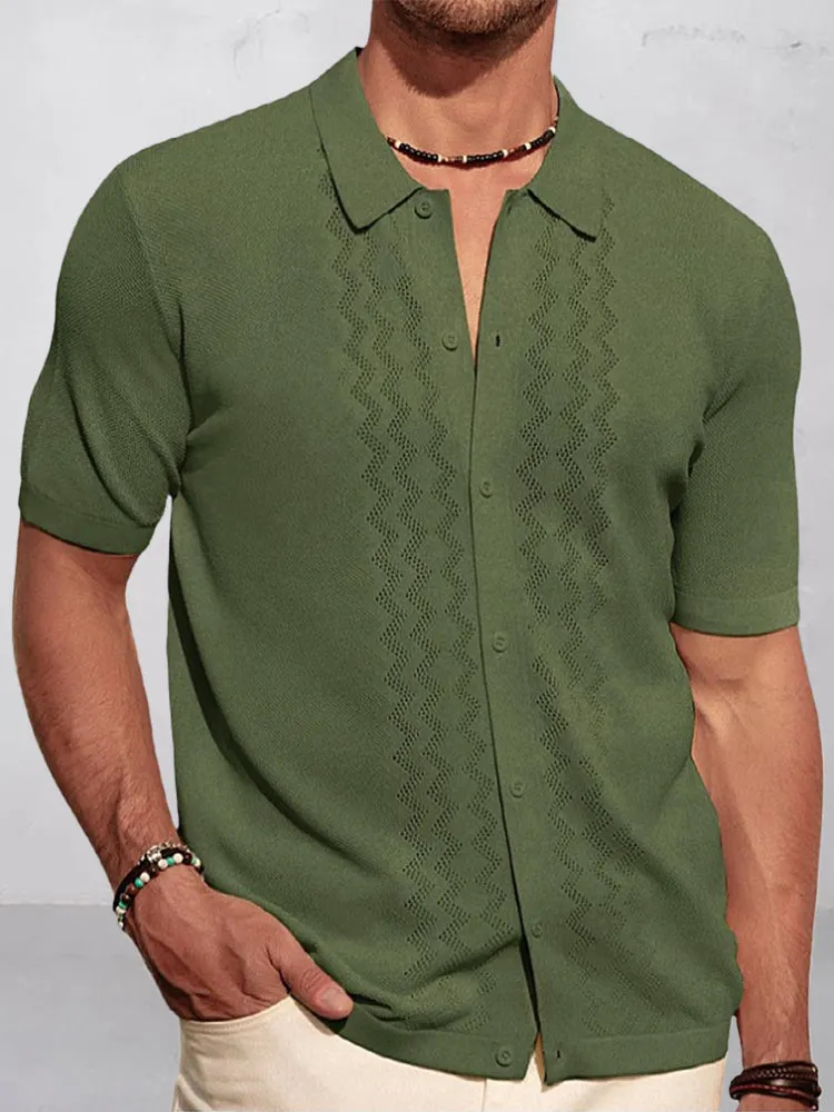 Luxury Business Casual Knit Shirt sold by Coofandy product image thumbnail 2