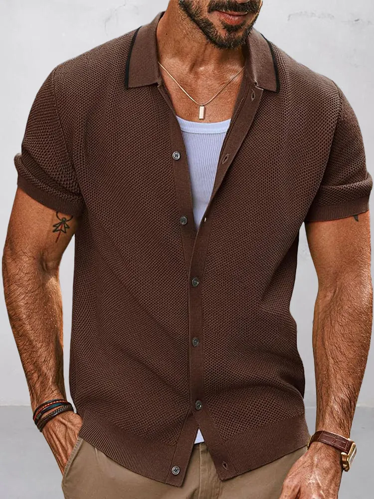 Classic Summer Fashion Knit Shirt sold by Coofandy product image thumbnail 3