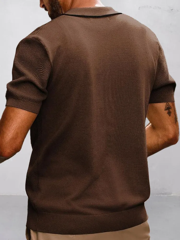 Classic Summer Fashion Knit Shirt sold by Coofandy product image thumbnail 4