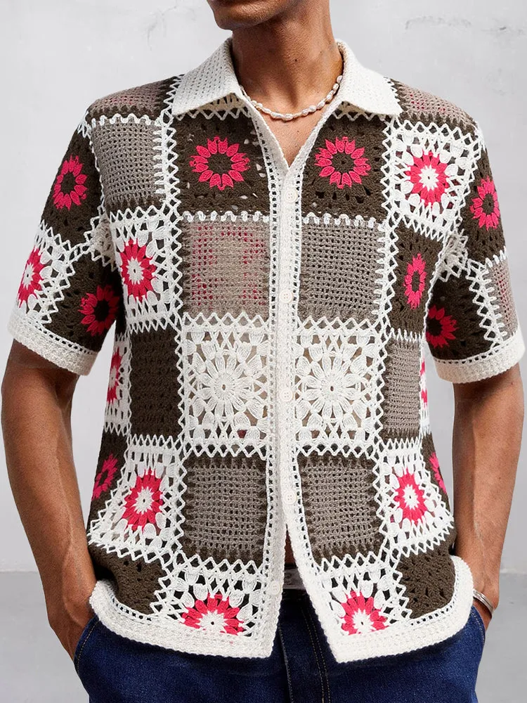 Fashion Summer Breathable Knit Shirt sold by Coofandy product image thumbnail 4