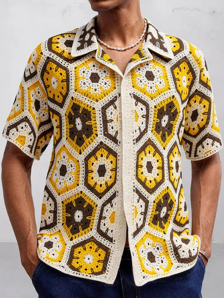 Fashion Summer Breathable Knit Shirt sold by Coofandy product image thumbnail 3