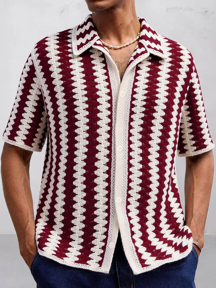 Fashion Summer Breathable Knit Shirt sold by Coofandy product image thumbnail 5