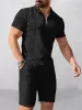Trendy Textured Polo Shorts Outfit sold by Coofandy