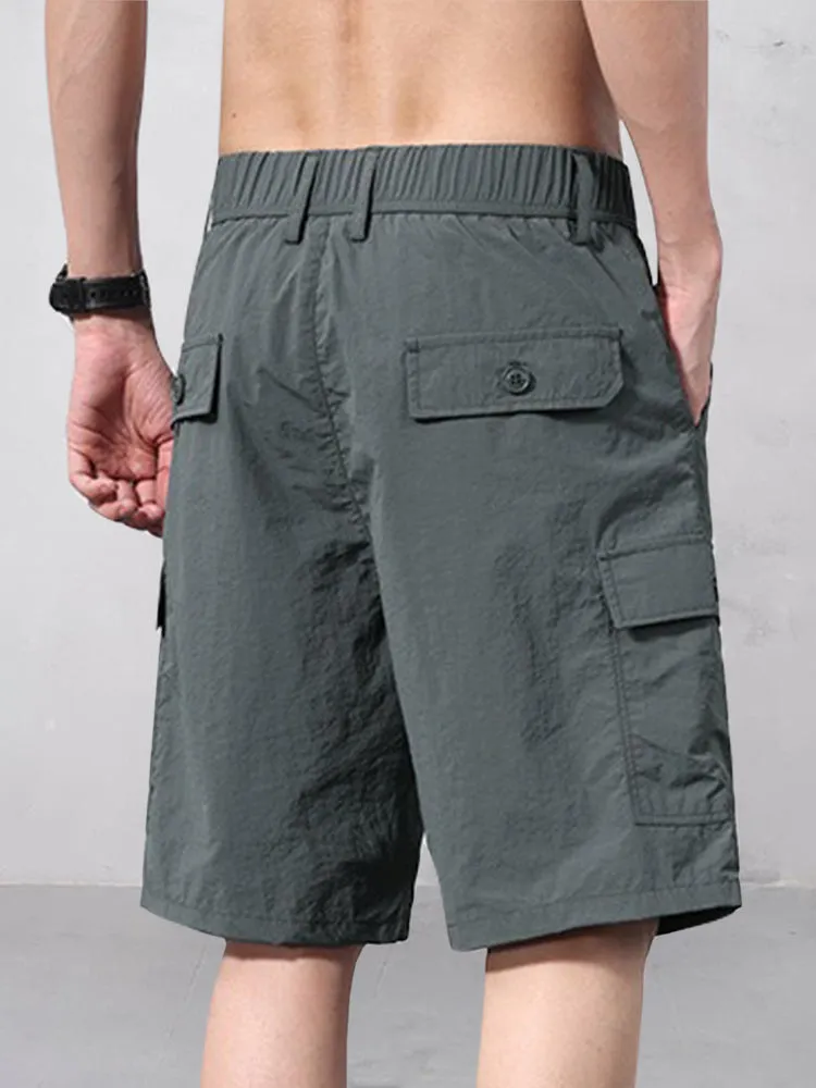 Casual Summer Utility Cargo Shorts sold by Coofandy product image thumbnail 5