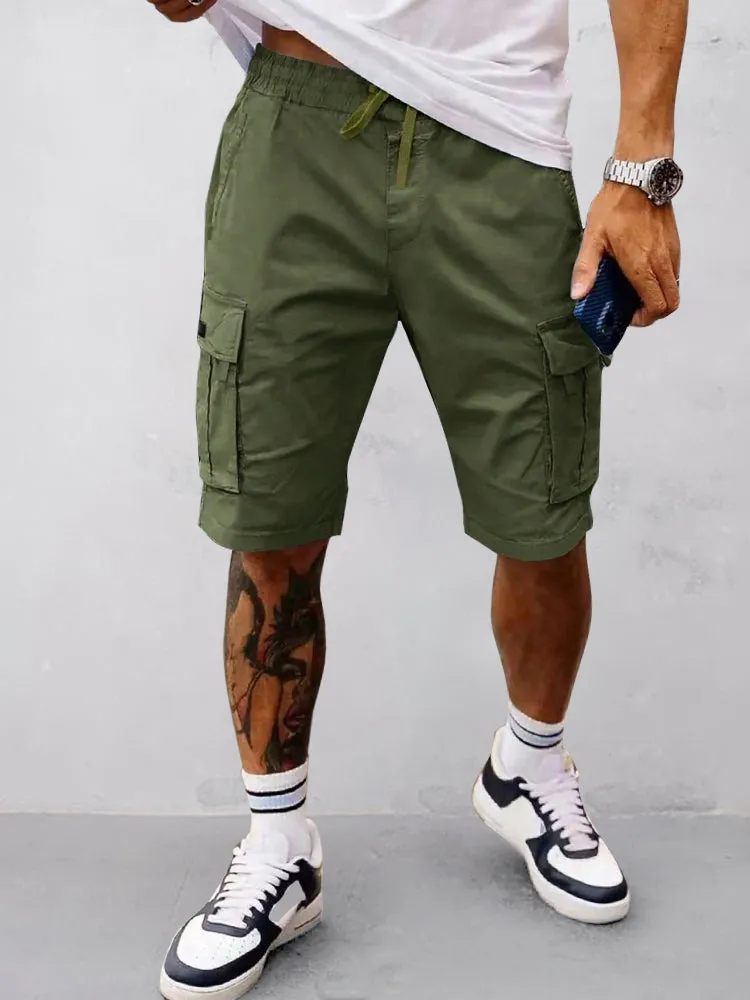 Relaxed Fit Utility Cargo Shorts sold by Coofandy product image thumbnail 2