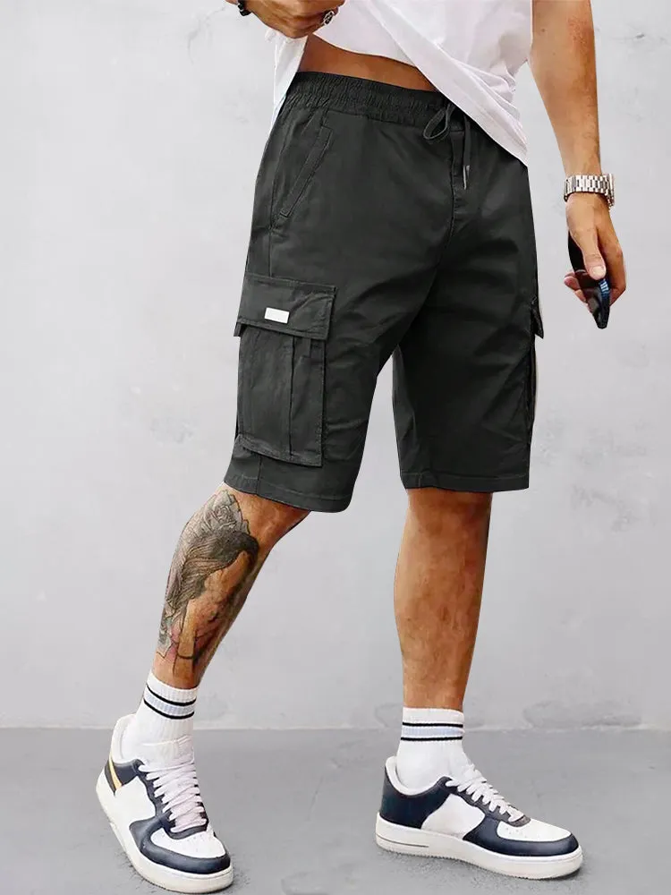 Relaxed Fit Utility Cargo Shorts sold by Coofandy product image thumbnail 5