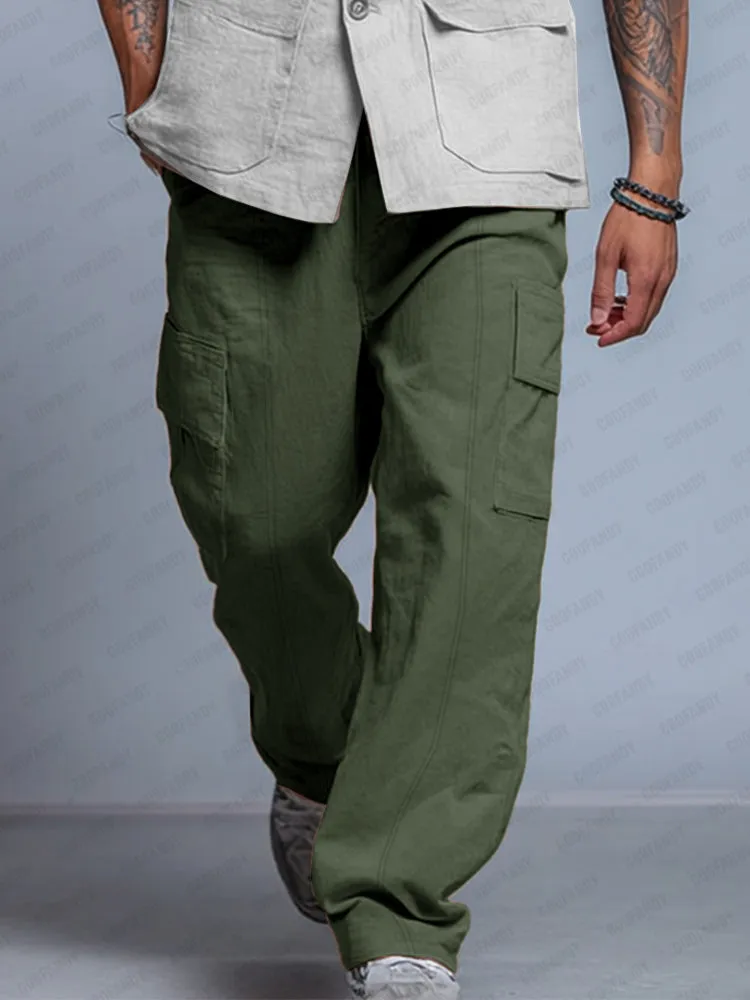 Essential Relaxed Fit Cargo Pants sold by Coofandy