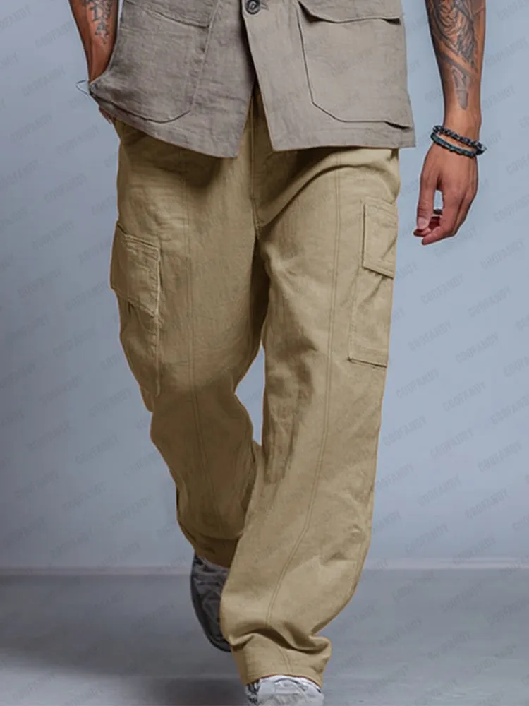 Essential Relaxed Fit Cargo Pants sold by Coofandy product image thumbnail 2