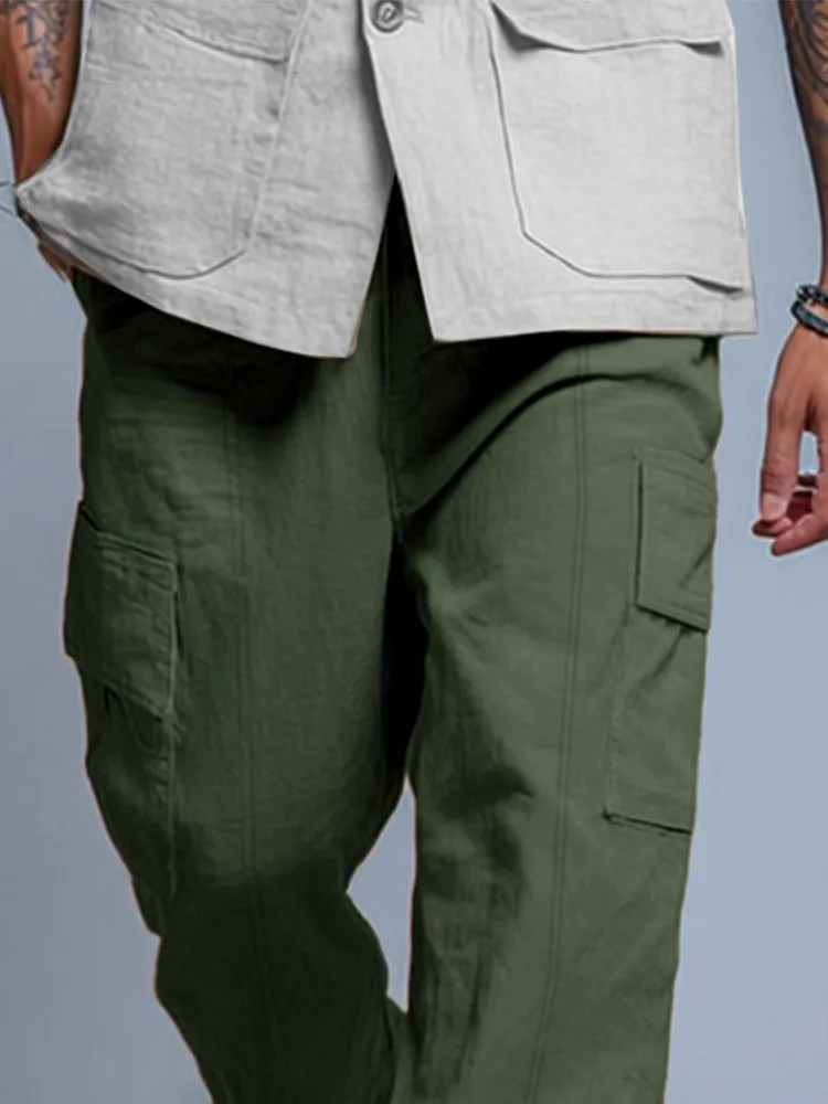 Essential Relaxed Fit Cargo Pants sold by Coofandy product image thumbnail 3