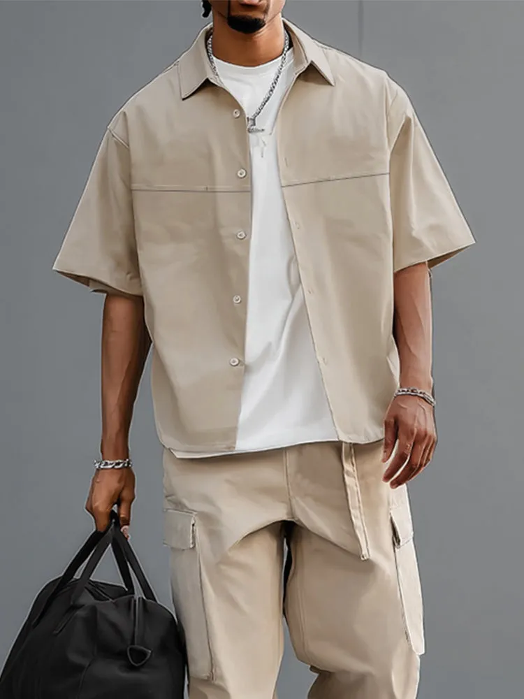 Cargo Style 100% Cotton Shirt Set sold by Coofandy product image thumbnail 3