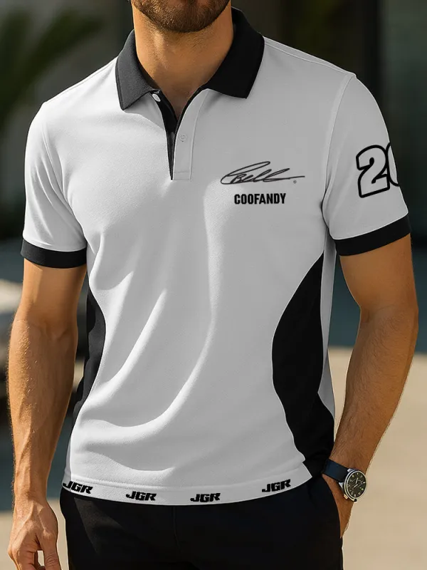 COOFANDY x JGR Colorblock Polo Shirt sold by Coofandy