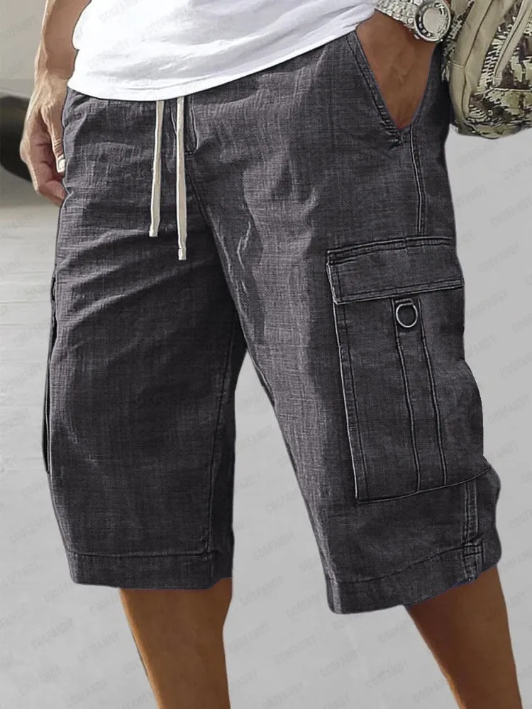 Fashion Cotton Blend Cargo Shorts sold by Coofandy product image thumbnail 2