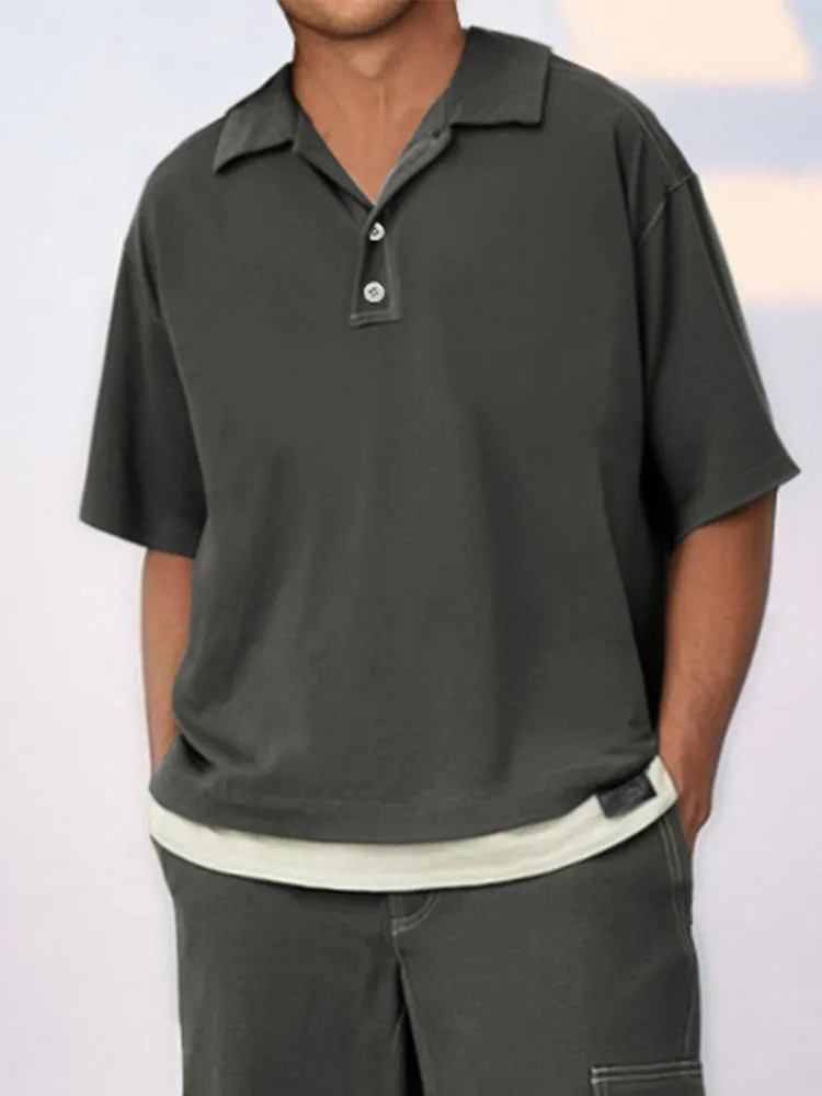 Fake Design Loose Fit 2-Piece Set sold by Coofandy product image thumbnail 3