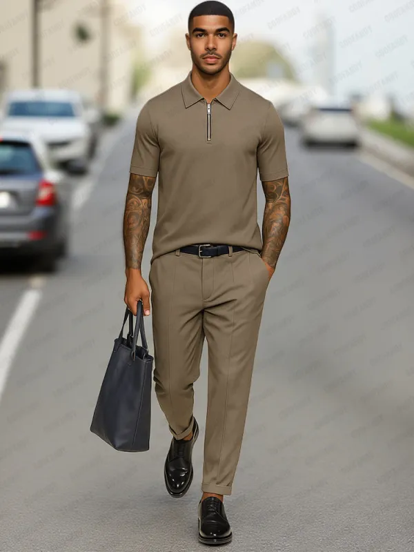 Smart Casual Polo Shirt Set sold by Coofandy