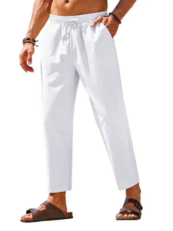 Casual Linen Blend Summer Trousers (US Only) sold by Coofandy