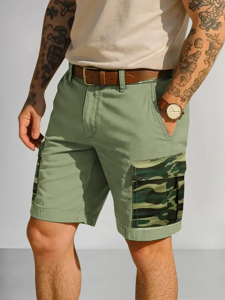 Fashion Camouflage Splicing Cargo Shorts sold by Coofandy product image thumbnail 2