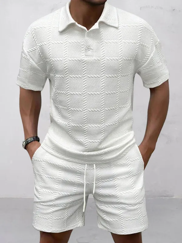 Smart Casual Jacquard Textured Set sold by Coofandy