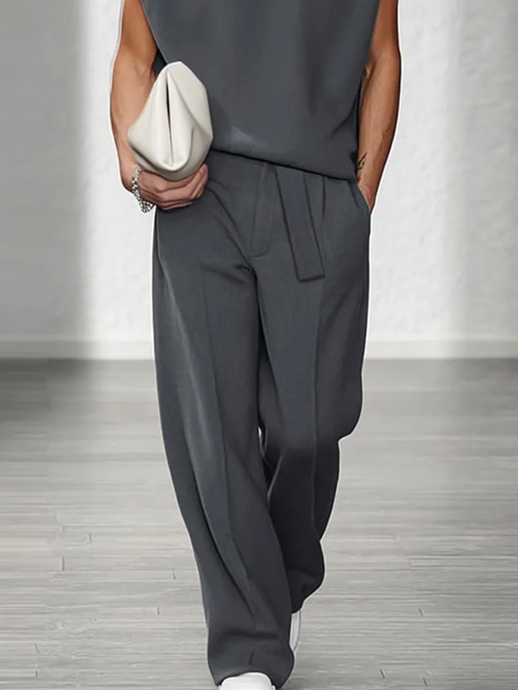 Urban Casual Shoulder Pad Tank Top Set sold by Coofandy product image thumbnail 4