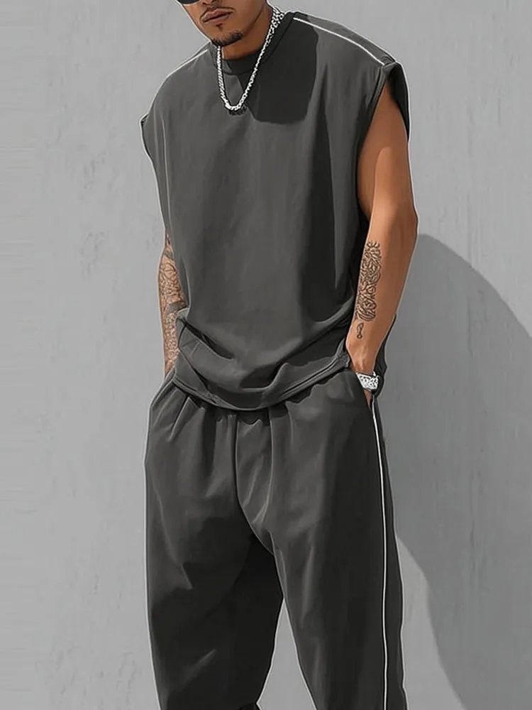 Athleisure Comfort Tank Top Pants Set sold by Coofandy product image thumbnail 3