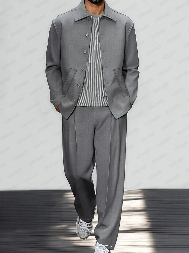 Urban Luxe Casual Thin Suit Set sold by Coofandy product image thumbnail 2