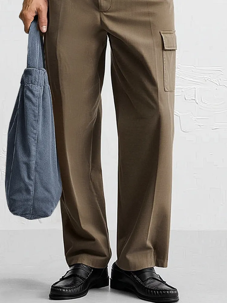 Versatile Button Front Design Suit Pants sold by Coofandy product image thumbnail 4