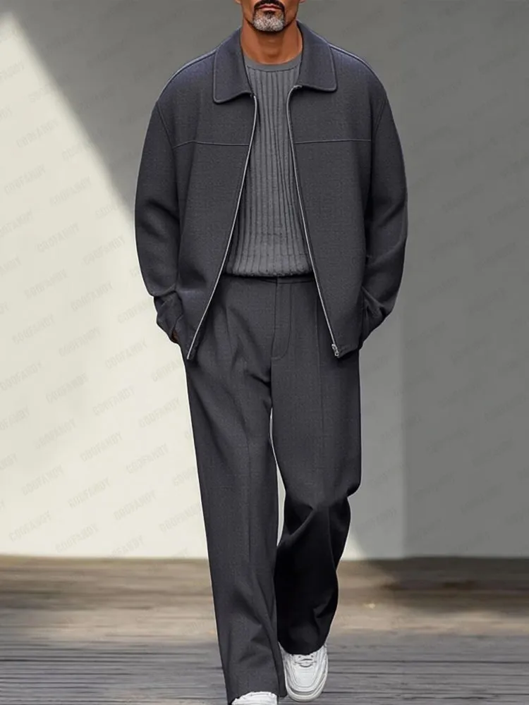 Smart Casual Jacket Pants Set sold by Coofandy