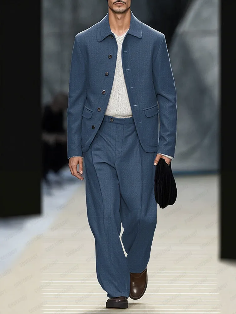 Versatile Modern Cut Blazer Pants Set sold by Coofandy product image thumbnail 2