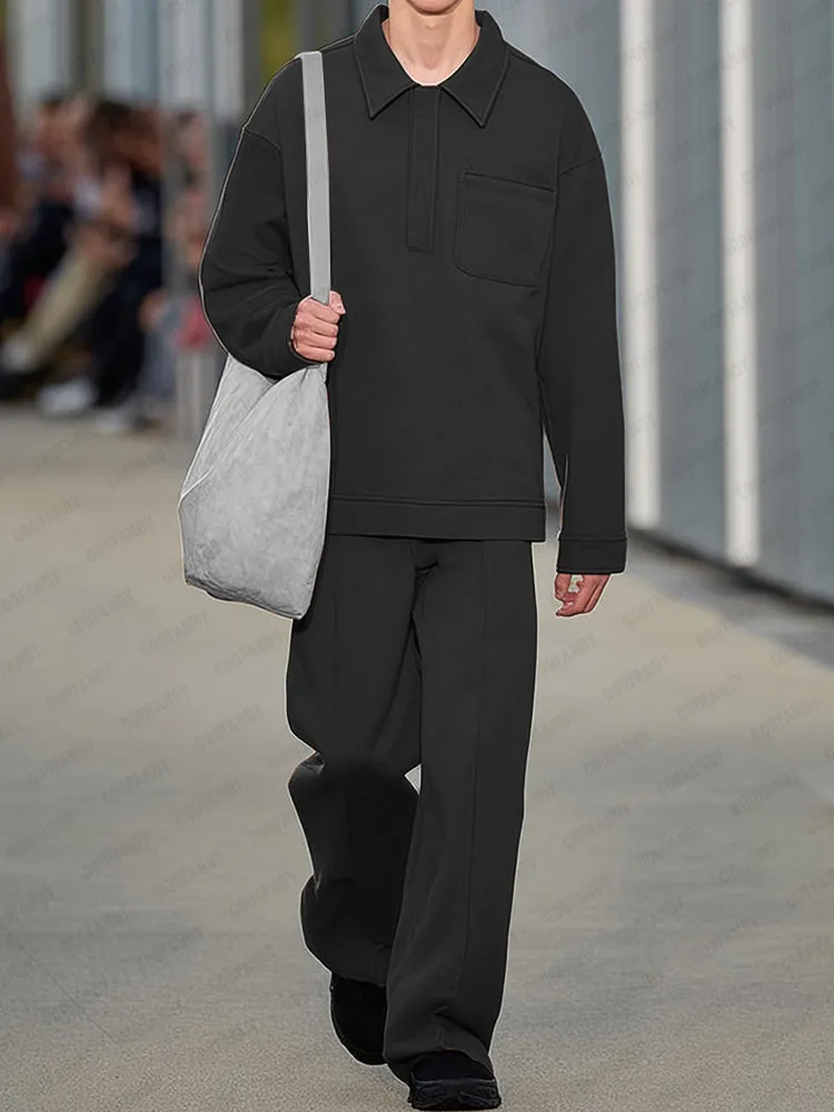 Cozy Urban Relaxed Fit 2-Piece Set sold by Coofandy product image thumbnail 2