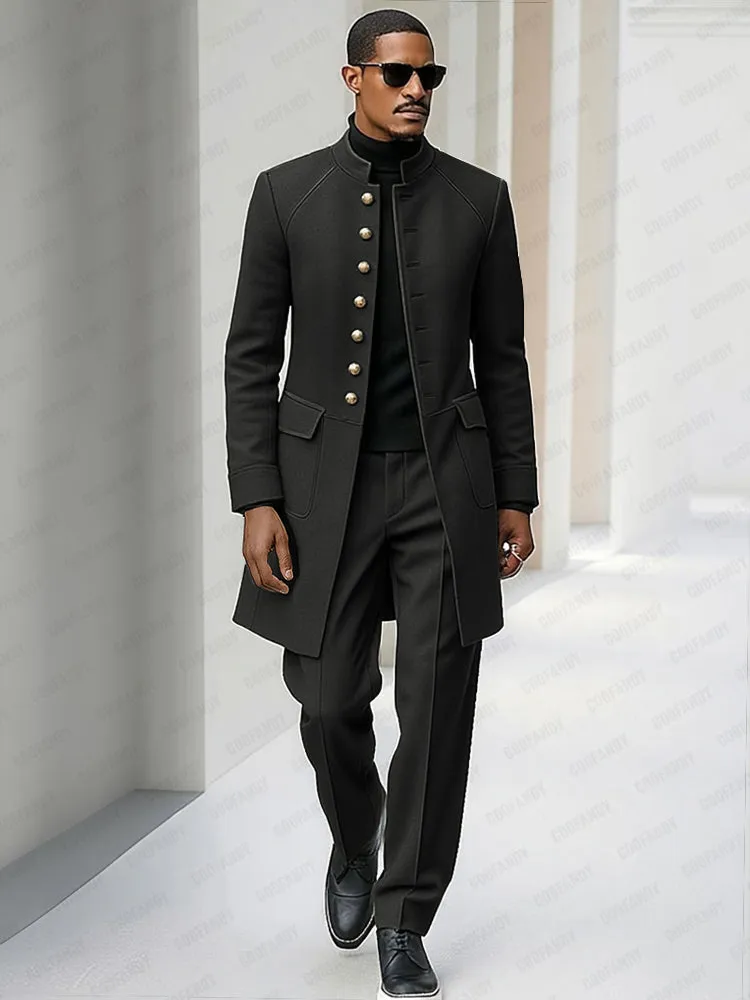 Modern Gentleman Coat Pants Set sold by Coofandy product image thumbnail 2