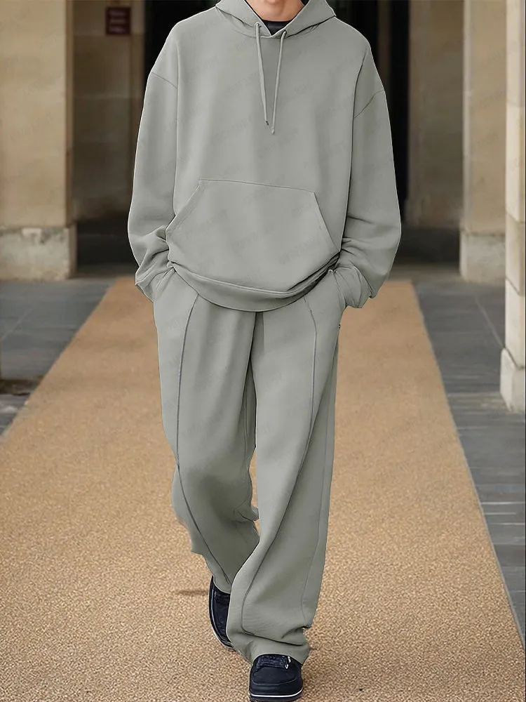 Casual Relaxed Style Hoodie Pants Set sold by Coofandy product image thumbnail 2