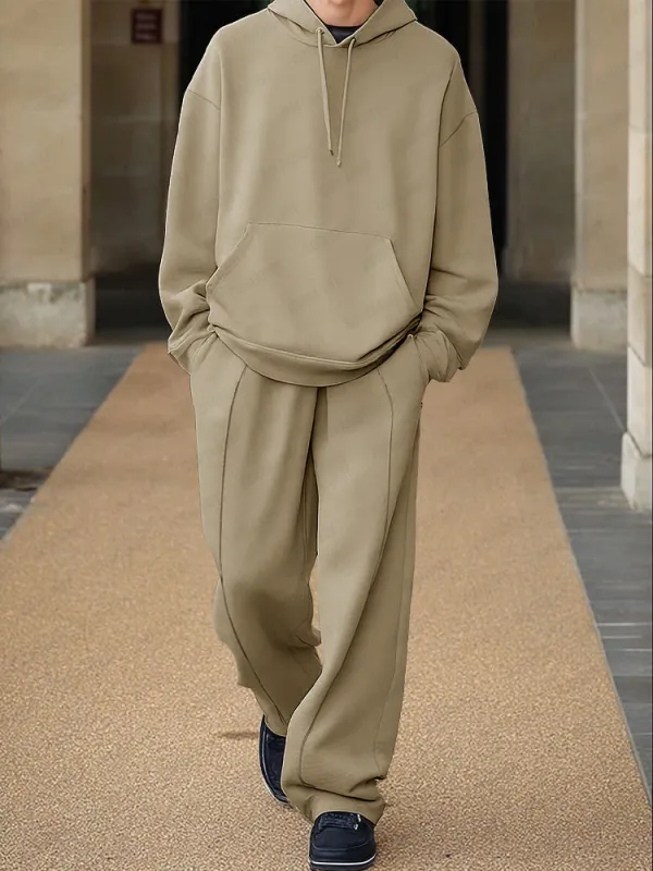 Casual Relaxed Style Hoodie Pants Set sold by Coofandy