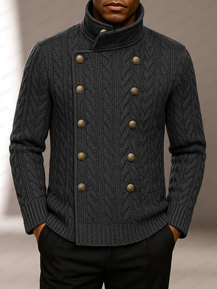 Casual Double Breasted Turtleneck Sweater sold by Coofandy product image thumbnail 2