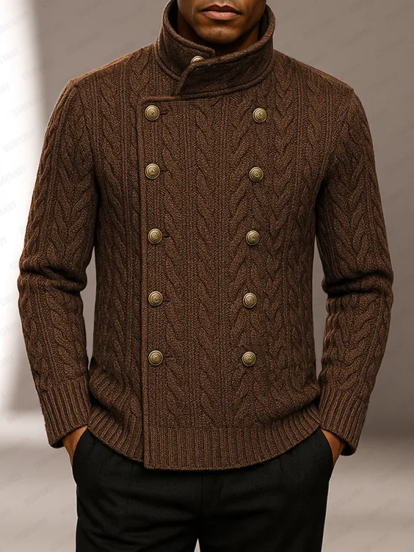 Casual Double Breasted Turtleneck Sweater sold by Coofandy
