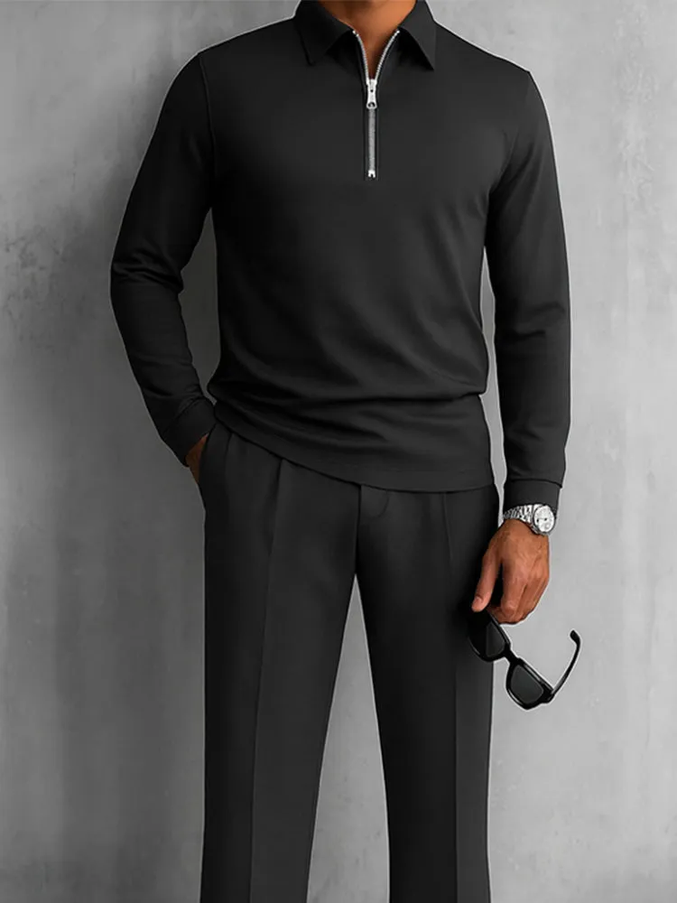Modern Polo and Pants Sporty Set sold by Coofandy product image thumbnail 3