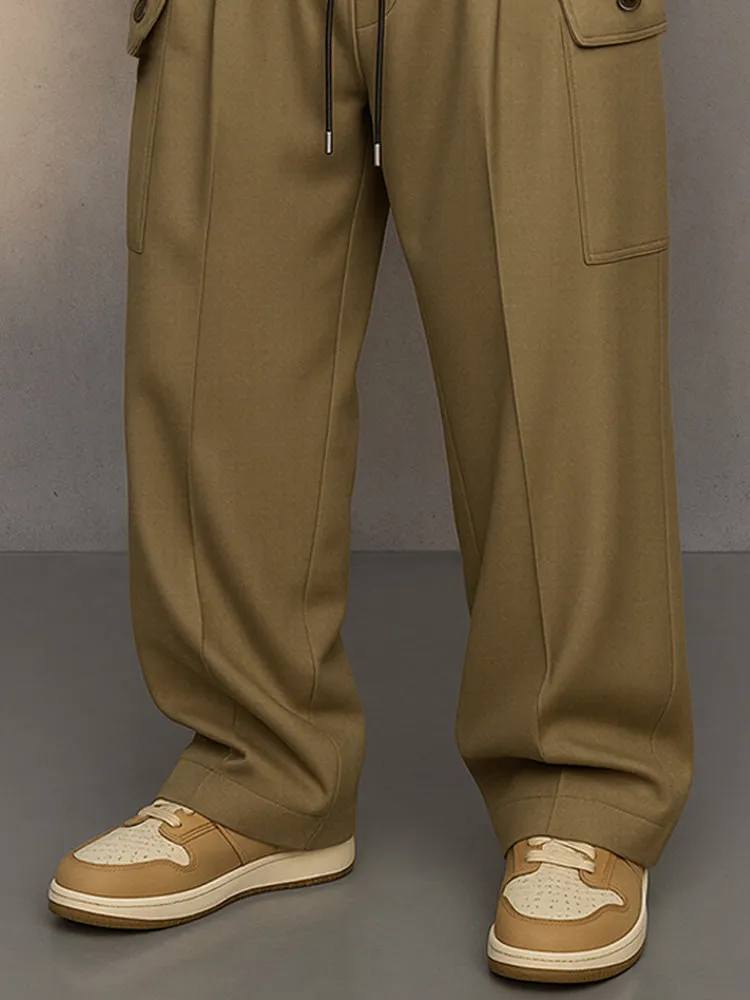 Daily Casual Drawstring Cargo Pants sold by Coofandy product image thumbnail 4
