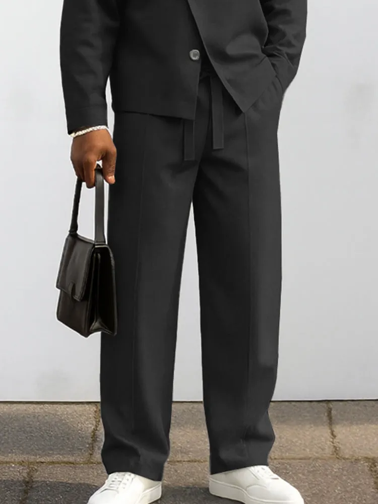 Urban Asymmetric Front Jacket Pant Set sold by Coofandy product image thumbnail 4