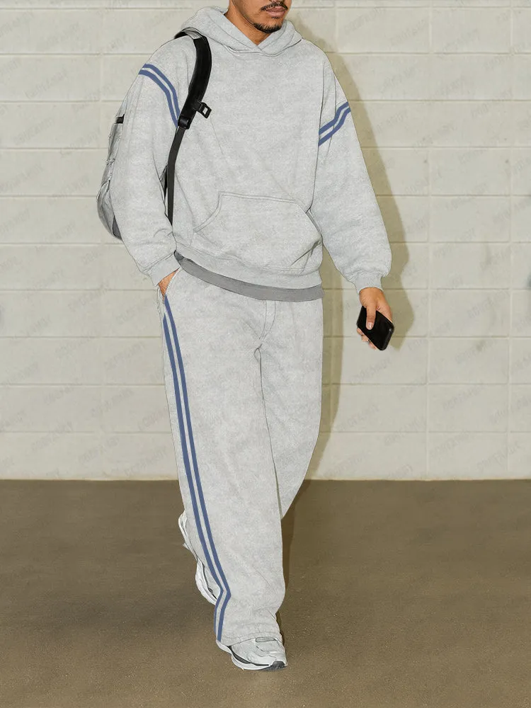 Athleisure Contrast Stripe Matching Set sold by Coofandy