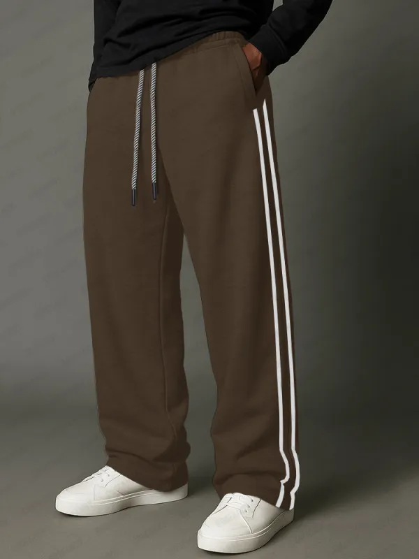 Active Side Stripe Loose Fit Pants sold by Coofandy