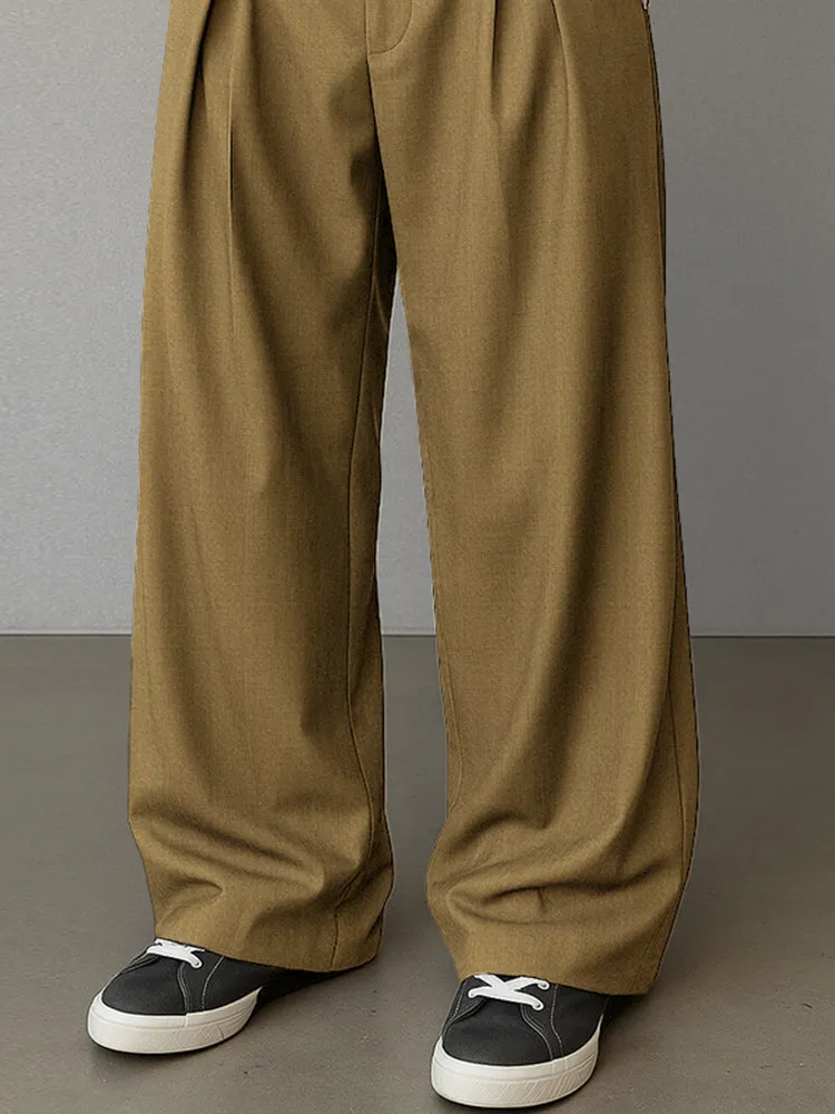 Modern Contrast Trim Straight Cut Pants sold by Coofandy product image thumbnail 4