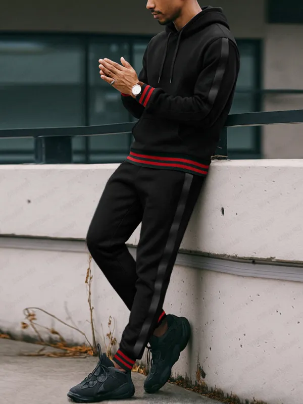 Casual Athletic Hoodie Joggers Set sold by Coofandy